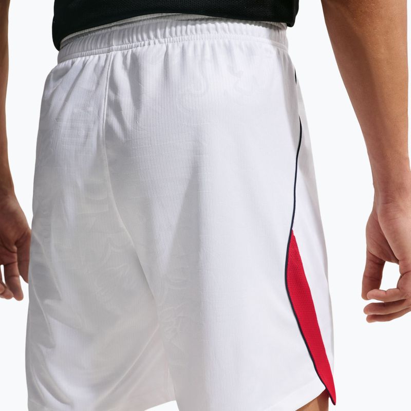 Pantaloni scurți de fotbal pentru bărbați Nike England 2026 Stadium Home Soccer Replica white/speed red/obsidian/obsidian 2