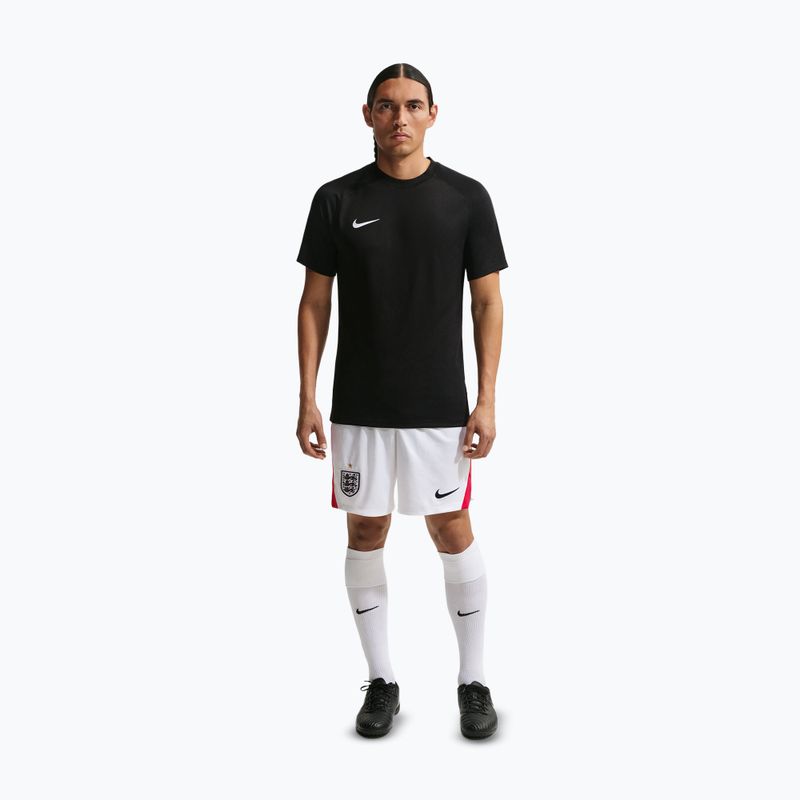 Pantaloni scurți de fotbal pentru bărbați Nike England 2026 Stadium Home Soccer Replica white/speed red/obsidian/obsidian 3