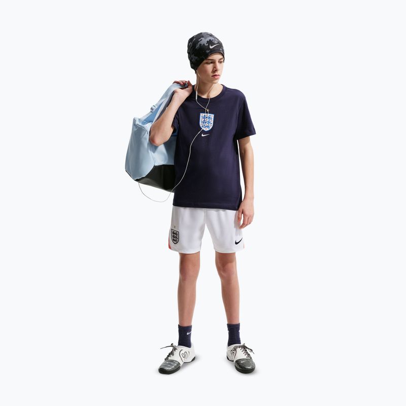 Pantaloni scurți de fotbal pentru copii Nike England 2026 Stadium Home white/speed red/obsidian/obsidian 2