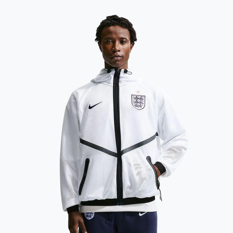 Geacă de fotbal pentru bărbați Nike England Dri-Fit Soccer Anthem white/black/obsidian
