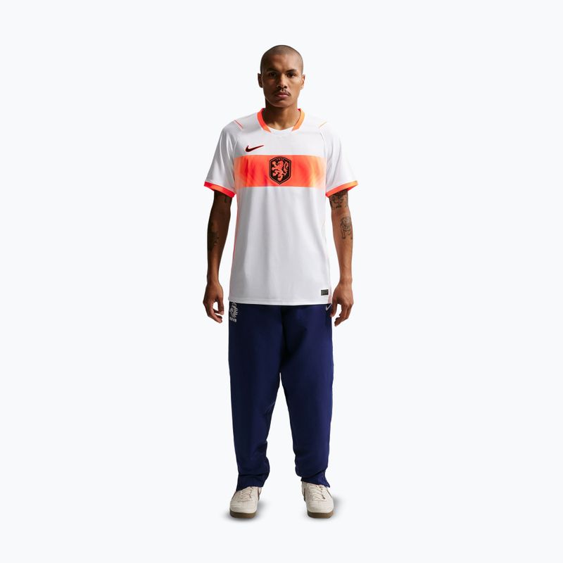Tricou de fotbal pentru bărbați Nike Netherlands 2026 Stadium Away white/hyper crimson/black 2
