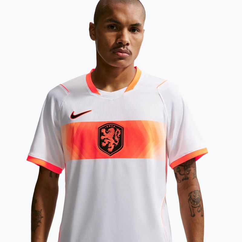 Tricou de fotbal pentru bărbați Nike Netherlands 2026 Stadium Away white/hyper crimson/black 4