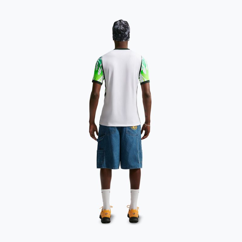Tricou de fotbal pentru bărbați Nike Nigeria 2026 Stadium Away white/green glow/black 3