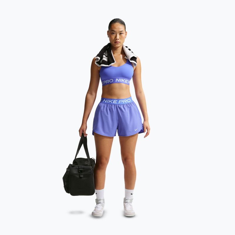 Pantaloni scurți de tenis pentru femei Nike Pro Dri-Fit Mid-Rise Brief-Lined 3" sapphire/white 2