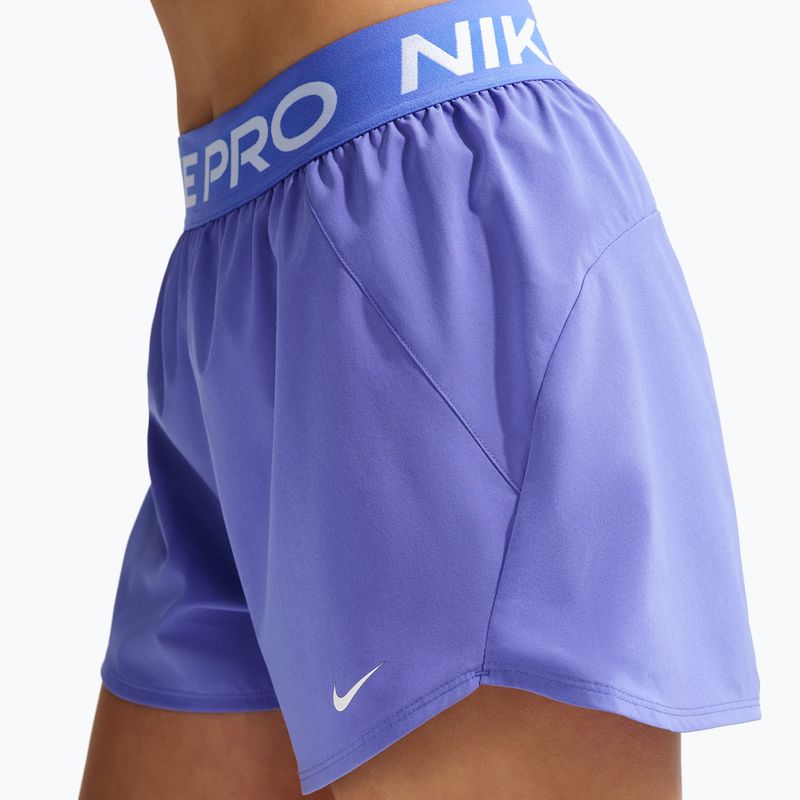 Pantaloni scurți de tenis pentru femei Nike Pro Dri-Fit Mid-Rise Brief-Lined 3" sapphire/white 5