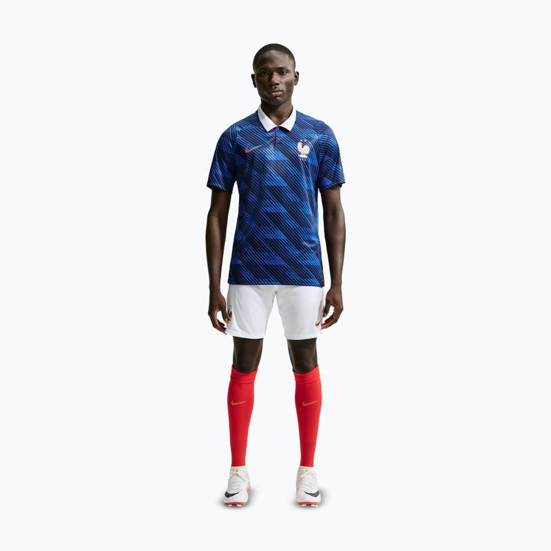 Pantaloni scurți de fotbal pentru bărbați Nike FFF 2026 Stadium Home Soccer Replica white/metallic copper 2
