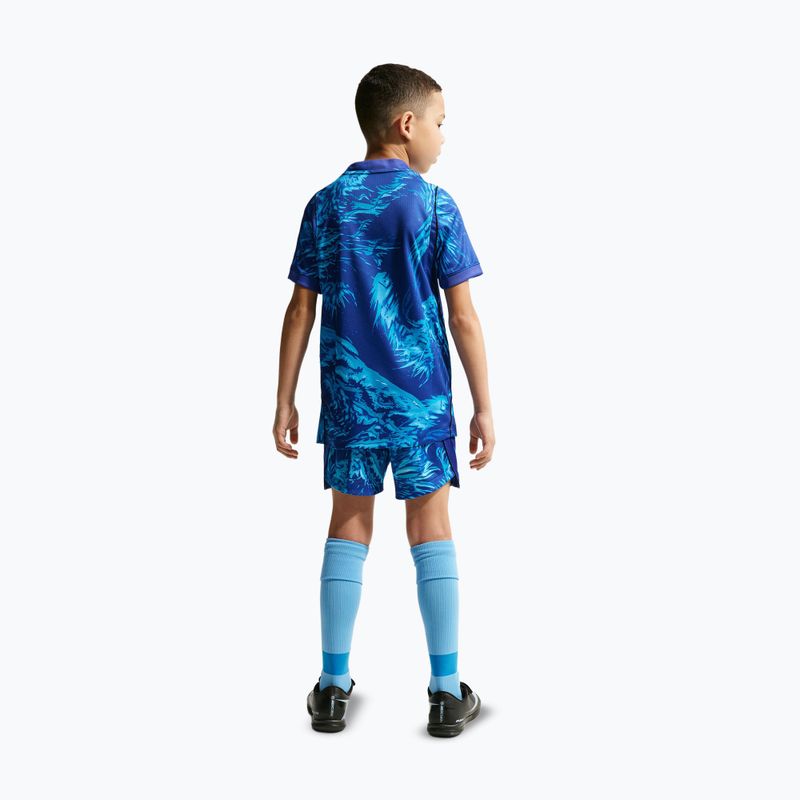 Pantaloni scurți de fotbal pentru copii Nike England 2026/27 Stadium Goalkeeper astronomy blue/black/white 3
