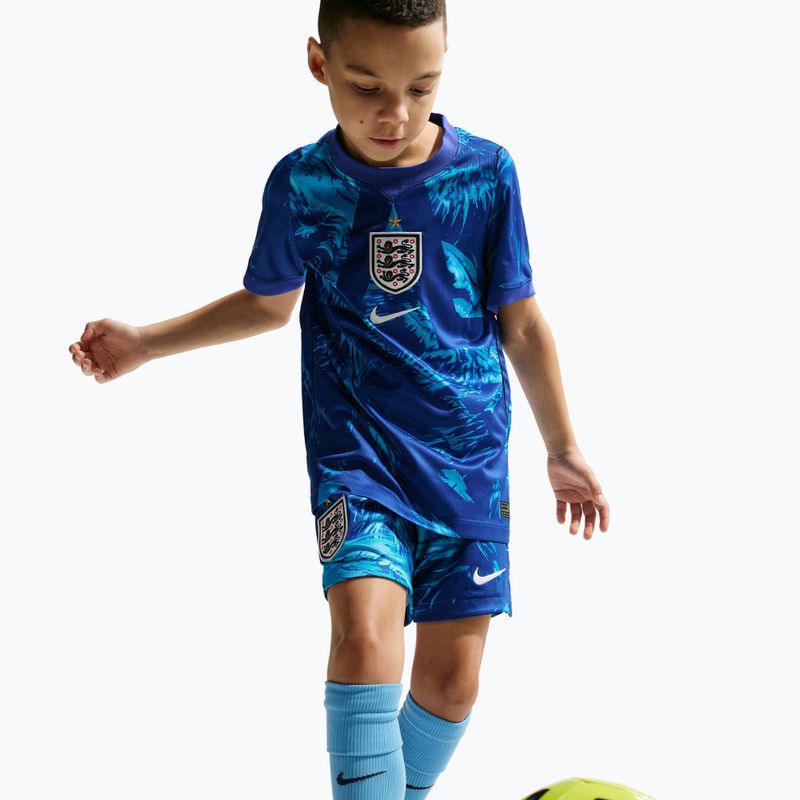 Pantaloni scurți de fotbal pentru copii Nike England 2026/27 Stadium Goalkeeper astronomy blue/black/white 7
