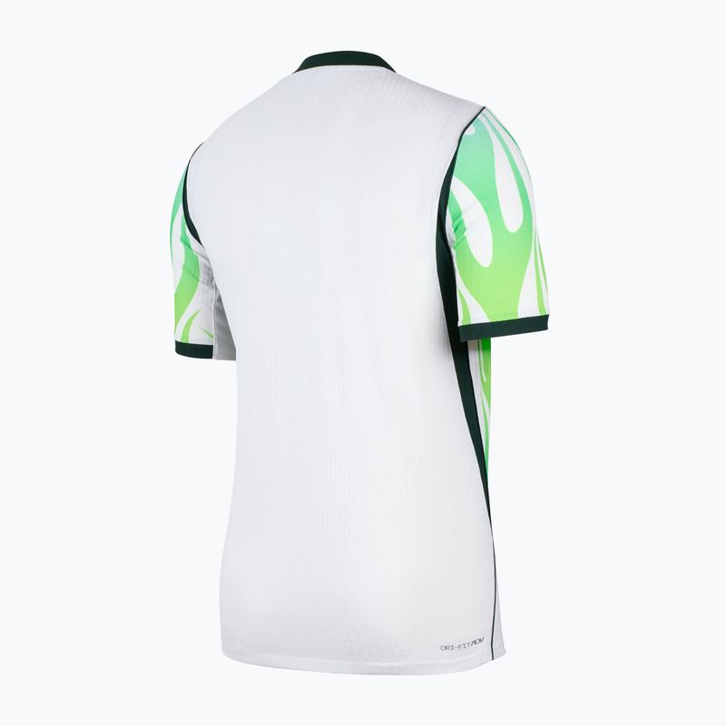 Tricou de fotbal pentru bărbați Nike Nigeria 2026/27 Match Away white/green glow/black 2