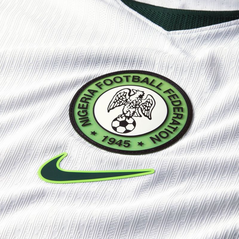 Tricou de fotbal pentru bărbați Nike Nigeria 2026/27 Match Away white/green glow/black 3