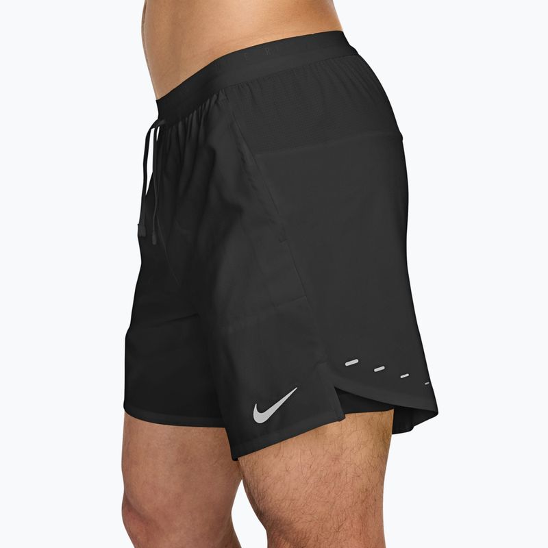 Pantaloni scurți de alergare pentru bărbați Nike Stride Dri-Fit 2in1 7" black 3