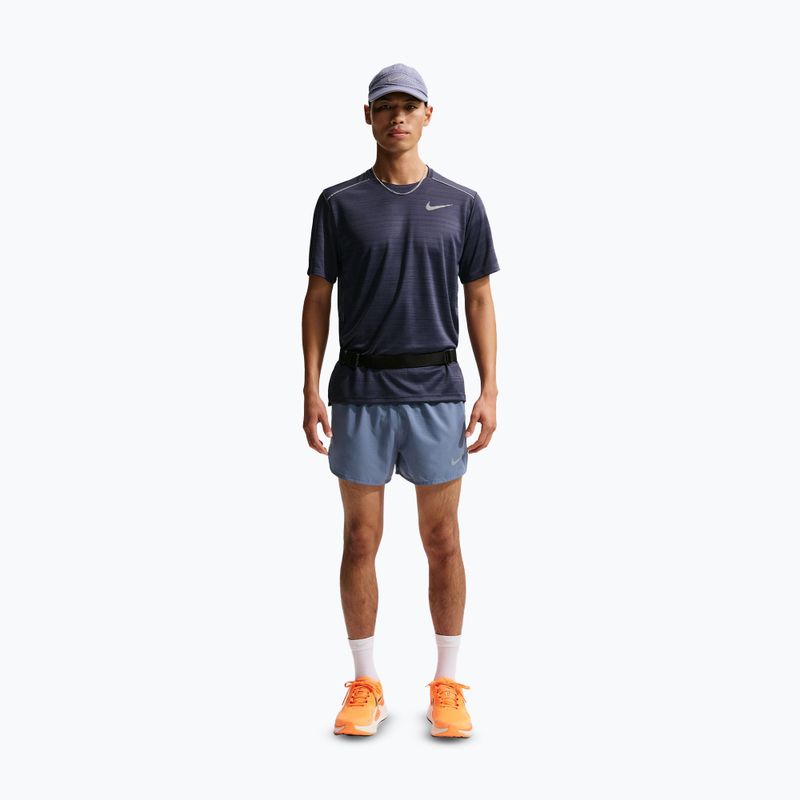 Pantaloni scurți de alergare pentru bărbați Nike Fast Dri-Fit Brief Lined 3" diffused blue/black 2