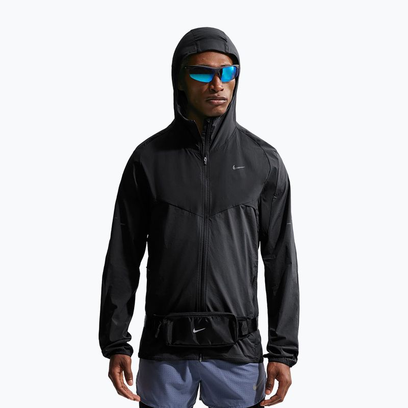Geacă de alergare pentru bărbați Nike Stride Dri-Fit black/off noir/black/black