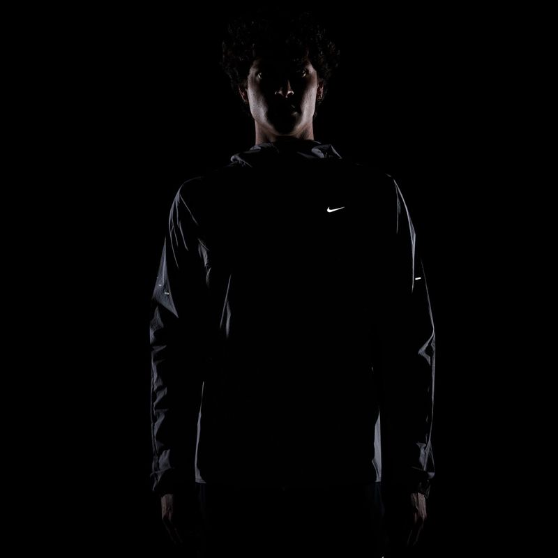 Geacă de alergare pentru bărbați Nike Stride Dri-Fit black/off noir/black/black 8