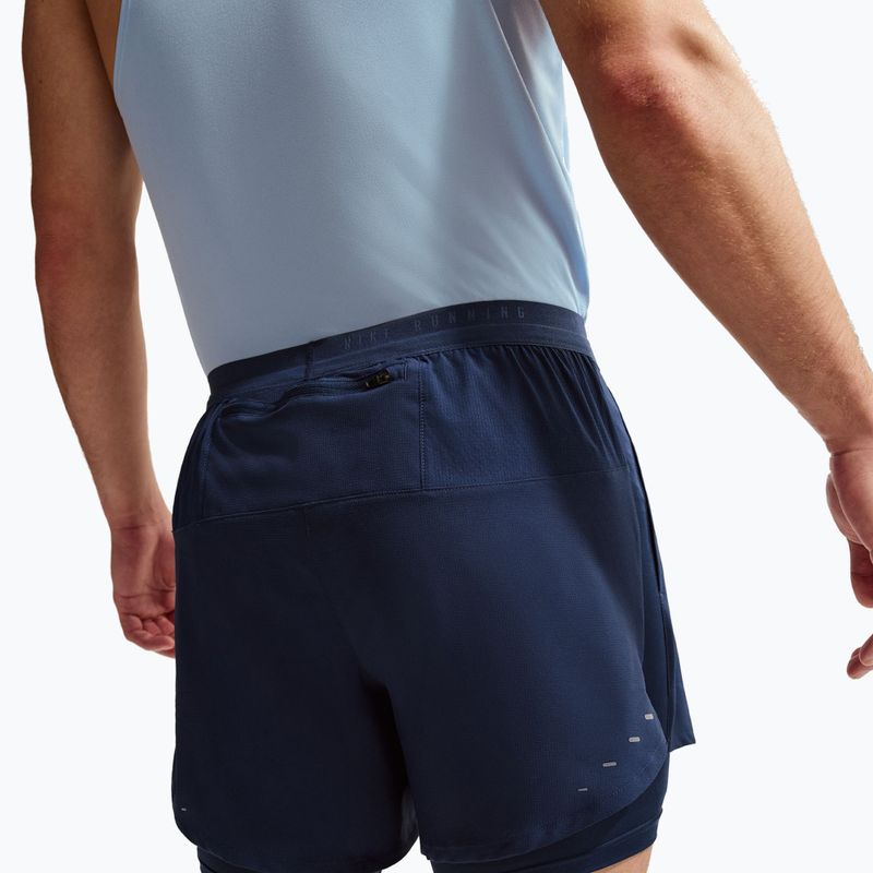 Pantaloni scurți de alergare pentru bărbați Nike Stride Dri-Fit Hybrid 5" midnight navy 3