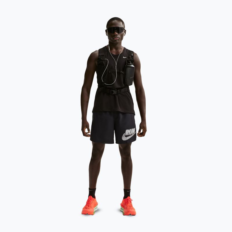 Pantaloni scurți pentru bărbați Nike Challenger Dri-Fit Brief-Lined 7" black/white 2