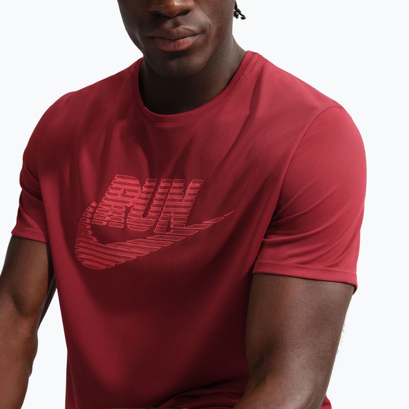 Tricou de alergare pentru bărbați Nike Miler Dri-Fit UV team crimson/light crimson 4