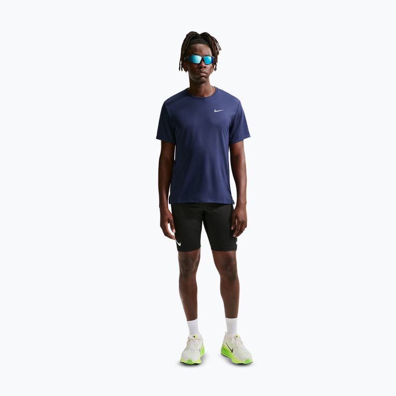 Tricou de alergare pentru bărbați Nike Miler Dri-Fit UV midnight navy 2