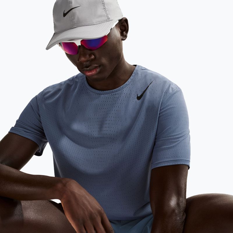 Tricou de alergare pentru bărbați Nike AeroSwift Dri-Fit ADV diffused blue/black 6