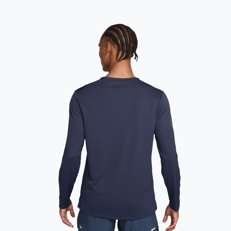 Longsleeve de alergare pentru bărbați Nike Miler Dri-Fit UV midnight navy 3