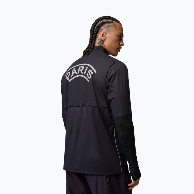 Longsleeve de fotbal pentru bărbați Nike Paris Saint-Germain Strike Elite SE Aerogami Shell Top black/black/atmosphere grey 3