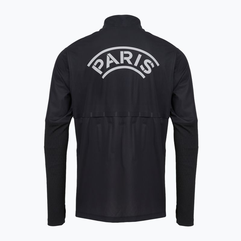 Longsleeve de fotbal pentru bărbați Nike Paris Saint-Germain Strike Elite SE Aerogami Shell Top black/black/atmosphere grey 10