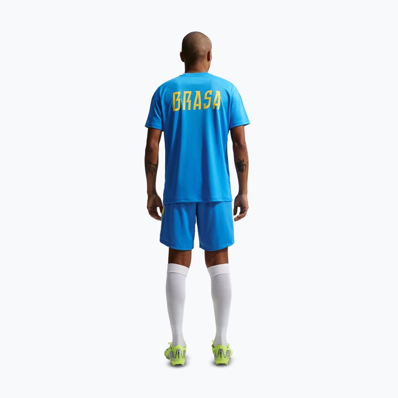 Pantaloni scurți de fotbal pentru bărbați Nike Brazil 2026 Stadium Home lt photo blue/light mint/white 3