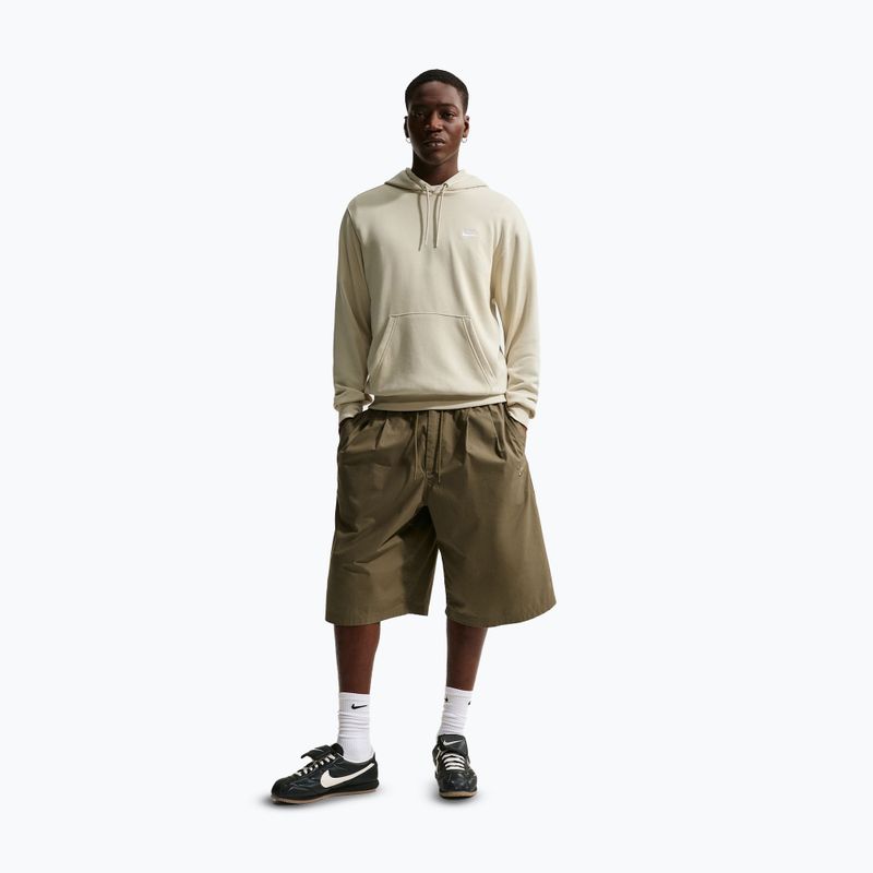 Bluză pentru bărbați Nike Club French Terry Pullover Hoodie light khaki/light khaki/white 2