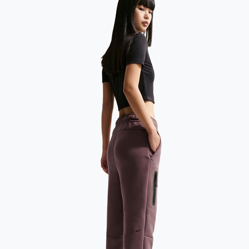 Pantaloni pentru femei Nike Sportswear Tech Fleece Mid-Rise tattoo/black 3