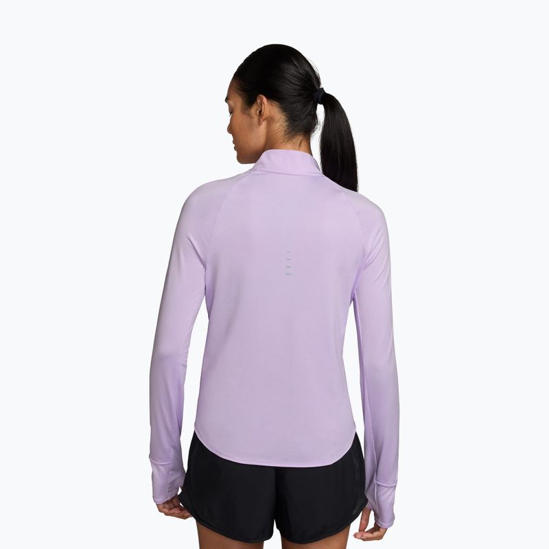 Longsleeve de alergare pentru femei Nike Swift Dri-Fit UV 1/4-Zip violet mist 2