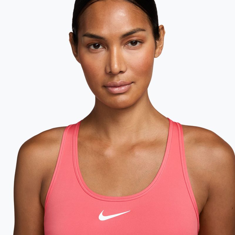 Sutien de antrenament Nike Swoosh Medium Support sea coral/white 3