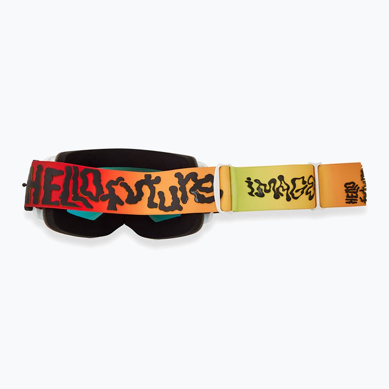 Ochelari de bicicletă Fox Racing Main Hello Future white/yellow/mirror 2