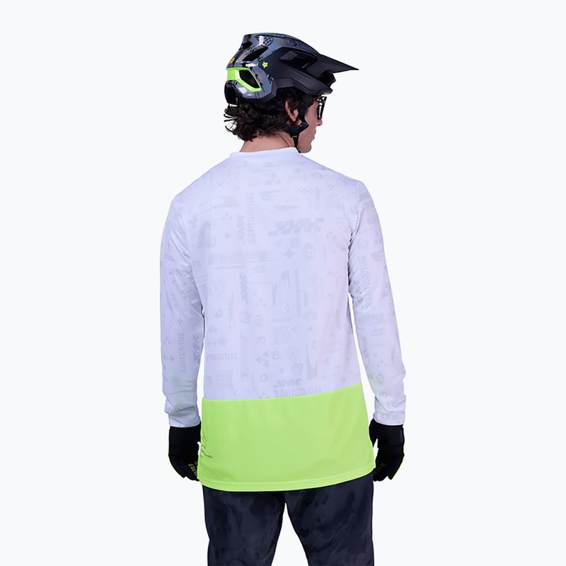 Longsleeve de ciclism pentru bărbați Fox Racing Ranger Lunar SE white 2