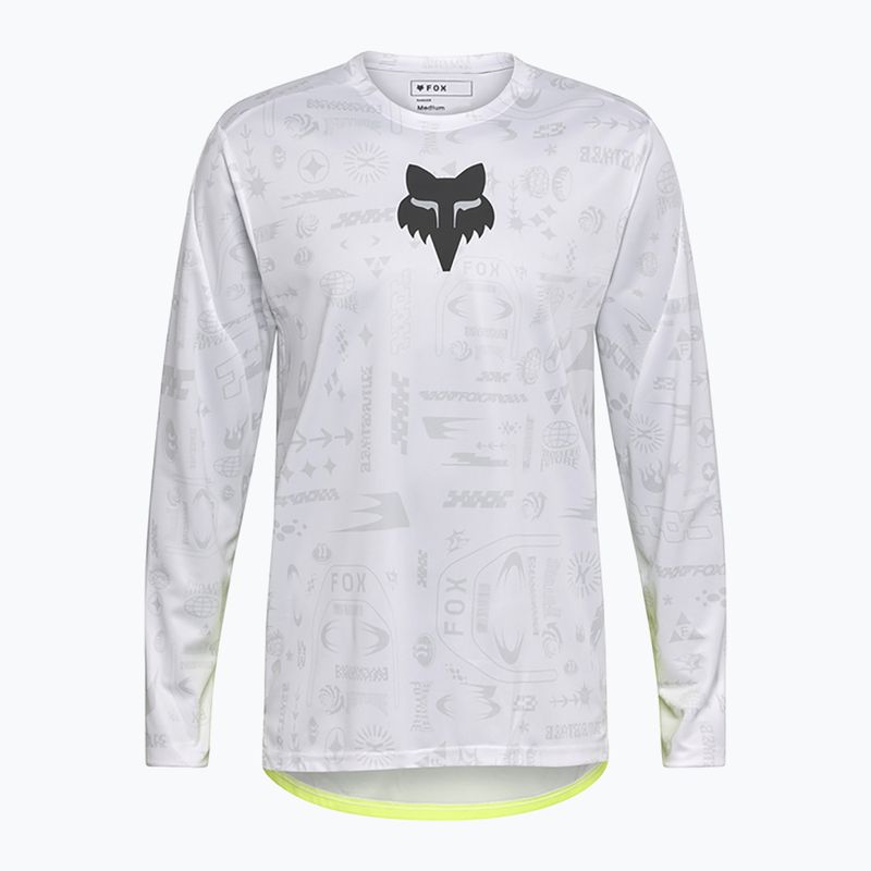 Longsleeve de ciclism pentru bărbați Fox Racing Ranger Lunar SE white 3