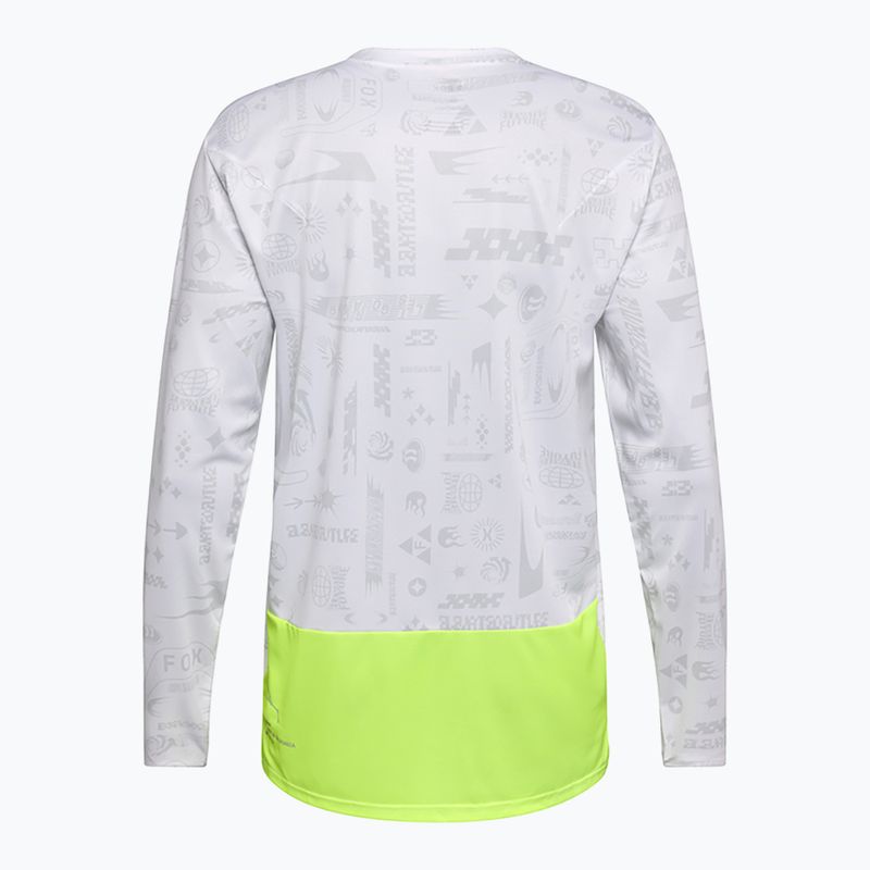 Longsleeve de ciclism pentru bărbați Fox Racing Ranger Lunar SE white 4