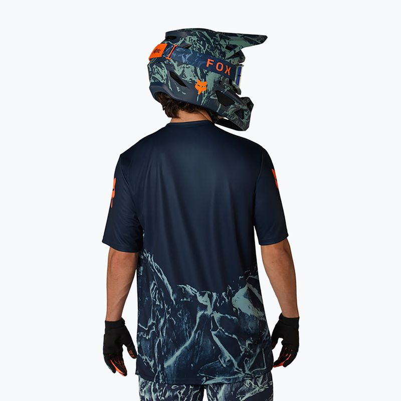 Tricou de ciclism pentru bărbați Fox Racing Ranger Image Print arctic blue 2