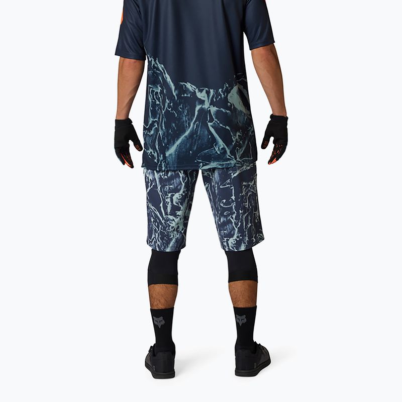Pantaloni scurți de ciclism pentru bărbați Fox Racing Ranger Image Print arctic blue 2
