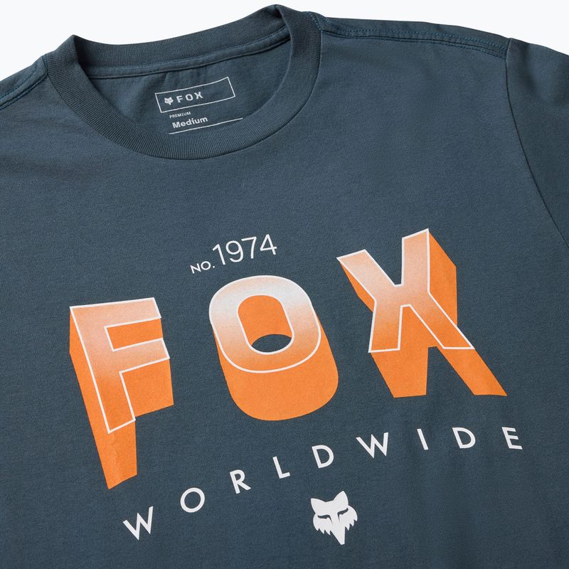 Tricou pentru bărbați Fox Racing Block 195 Original deep cobalt 3