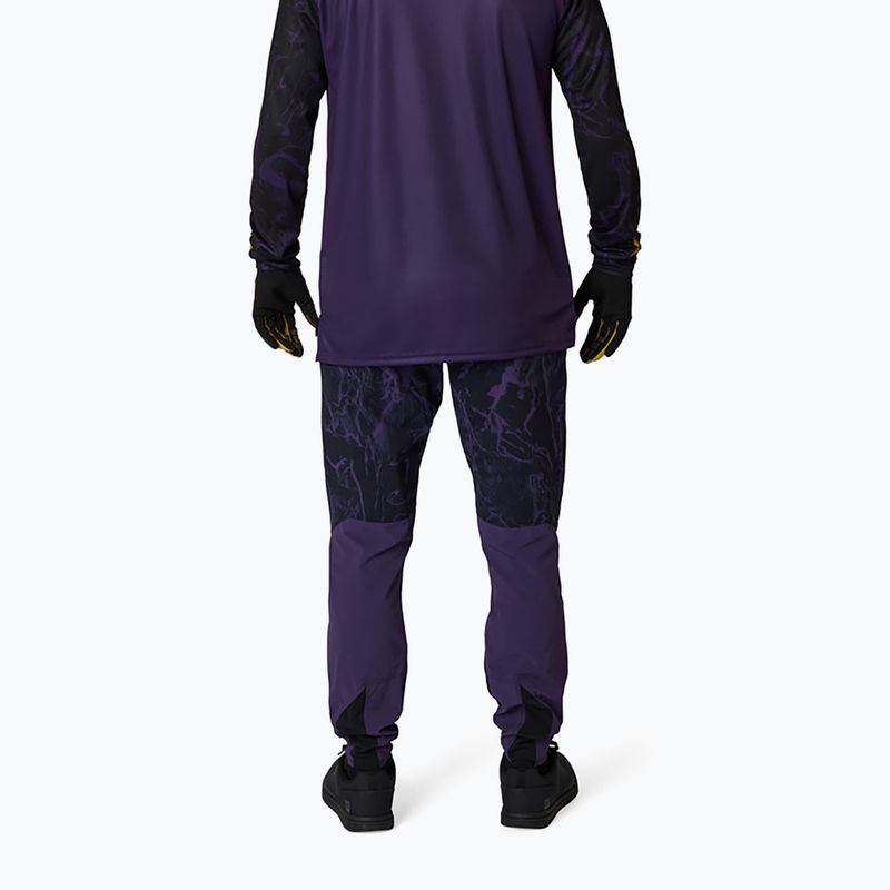 Longsleeve de ciclism pentru bărbați Fox Racing Ranger Image Print plum 2