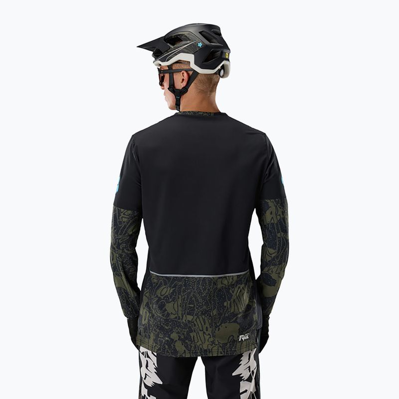 Longsleeve de ciclism pentru bărbați Fox Racing Defend Thermal Lunar black 2