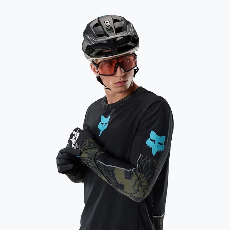 Longsleeve de ciclism pentru bărbați Fox Racing Defend Thermal Lunar black 4