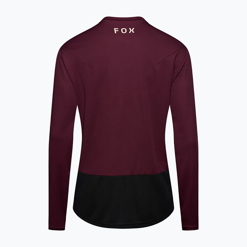 Longsleeve de ciclism pentru bărbați Fox Racing Ranger Fox Head LS dark maroon 6