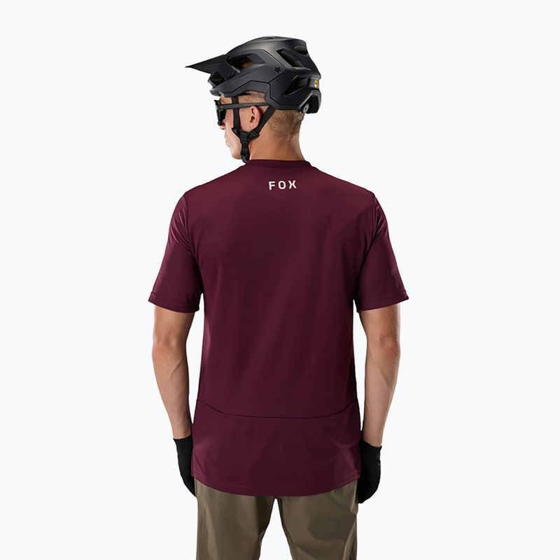 Tricou de ciclism pentru bărbați Fox Racing Ranger Fox Head SS dark maroon 2