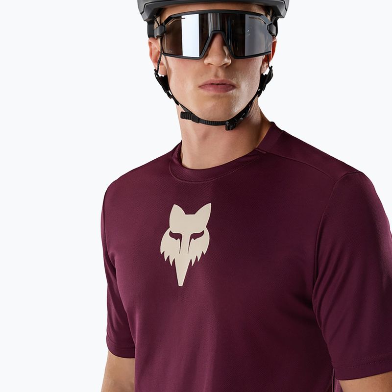 Tricou de ciclism pentru bărbați Fox Racing Ranger Fox Head SS dark maroon 3