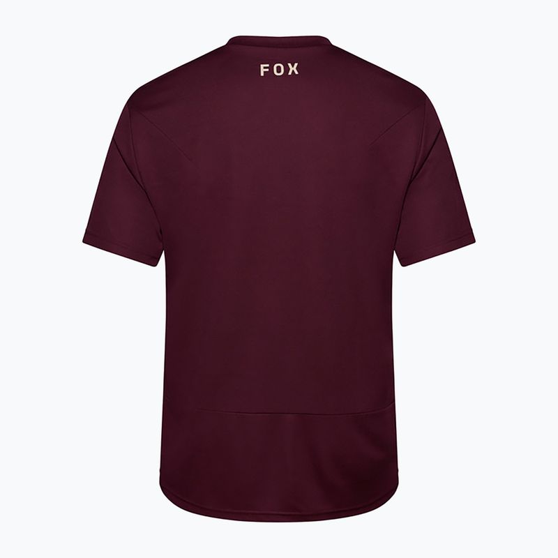Tricou de ciclism pentru bărbați Fox Racing Ranger Fox Head SS dark maroon 6