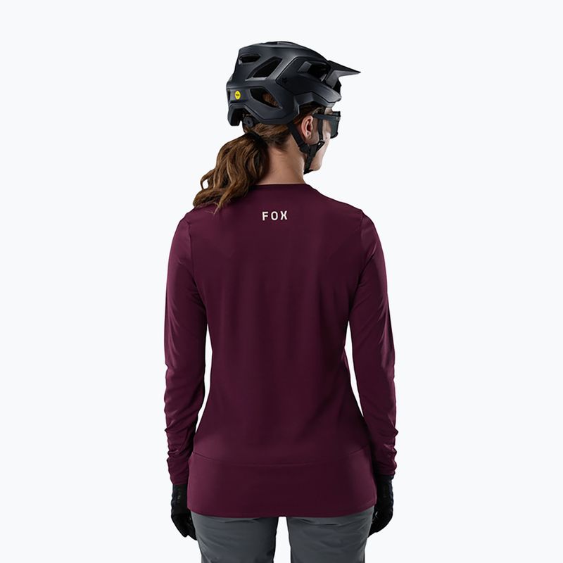 Longsleeve de ciclism pentru femei Fox Racing Ranger Fox Head LS dark maroon 2