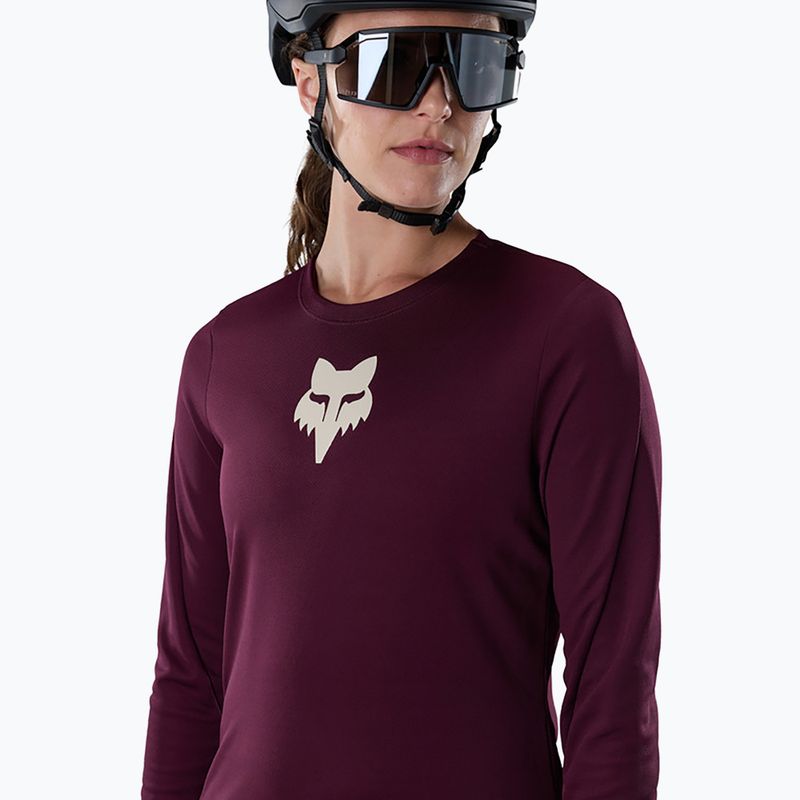 Longsleeve de ciclism pentru femei Fox Racing Ranger Fox Head LS dark maroon 3