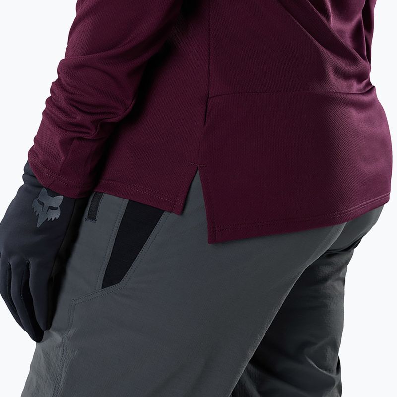 Longsleeve de ciclism pentru femei Fox Racing Ranger Fox Head LS dark maroon 4