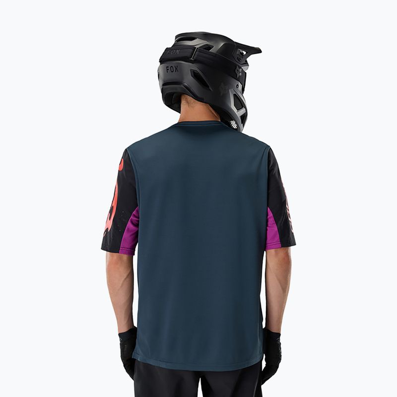 Tricou de ciclism pentru bărbați Fox Racing Defend Creation galaxy blue 2
