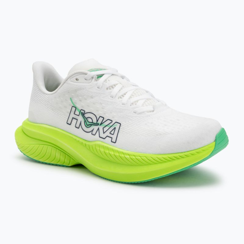 Încălțăminte de alergare pentru bărbați  HOKA Mach 6 white/neon lime